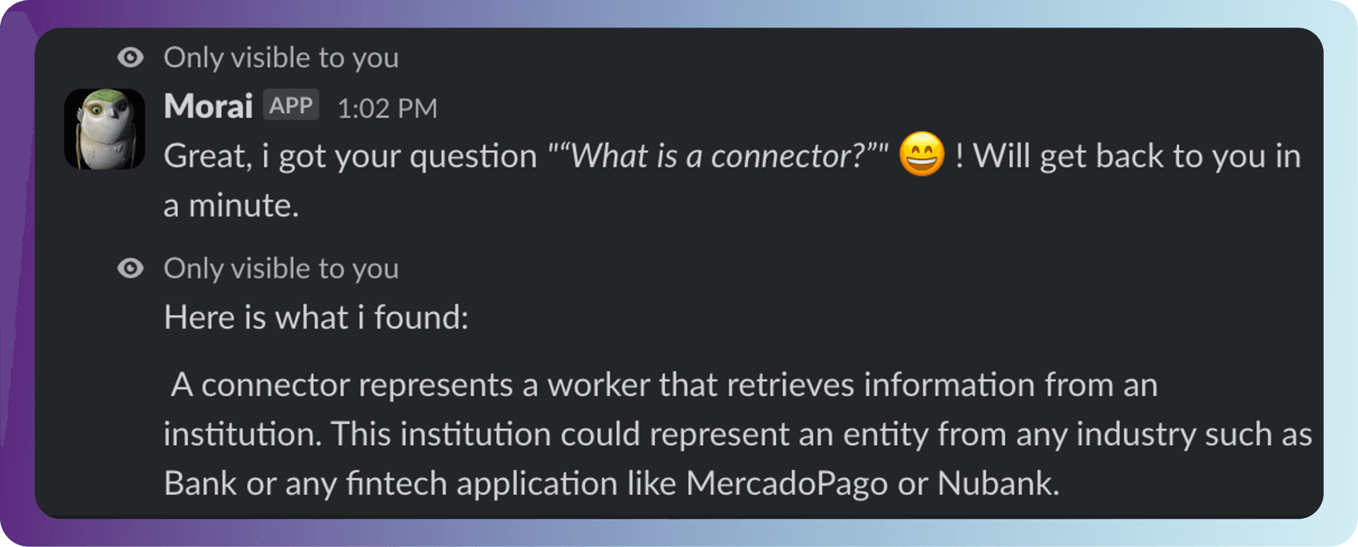 Chatting with the bot